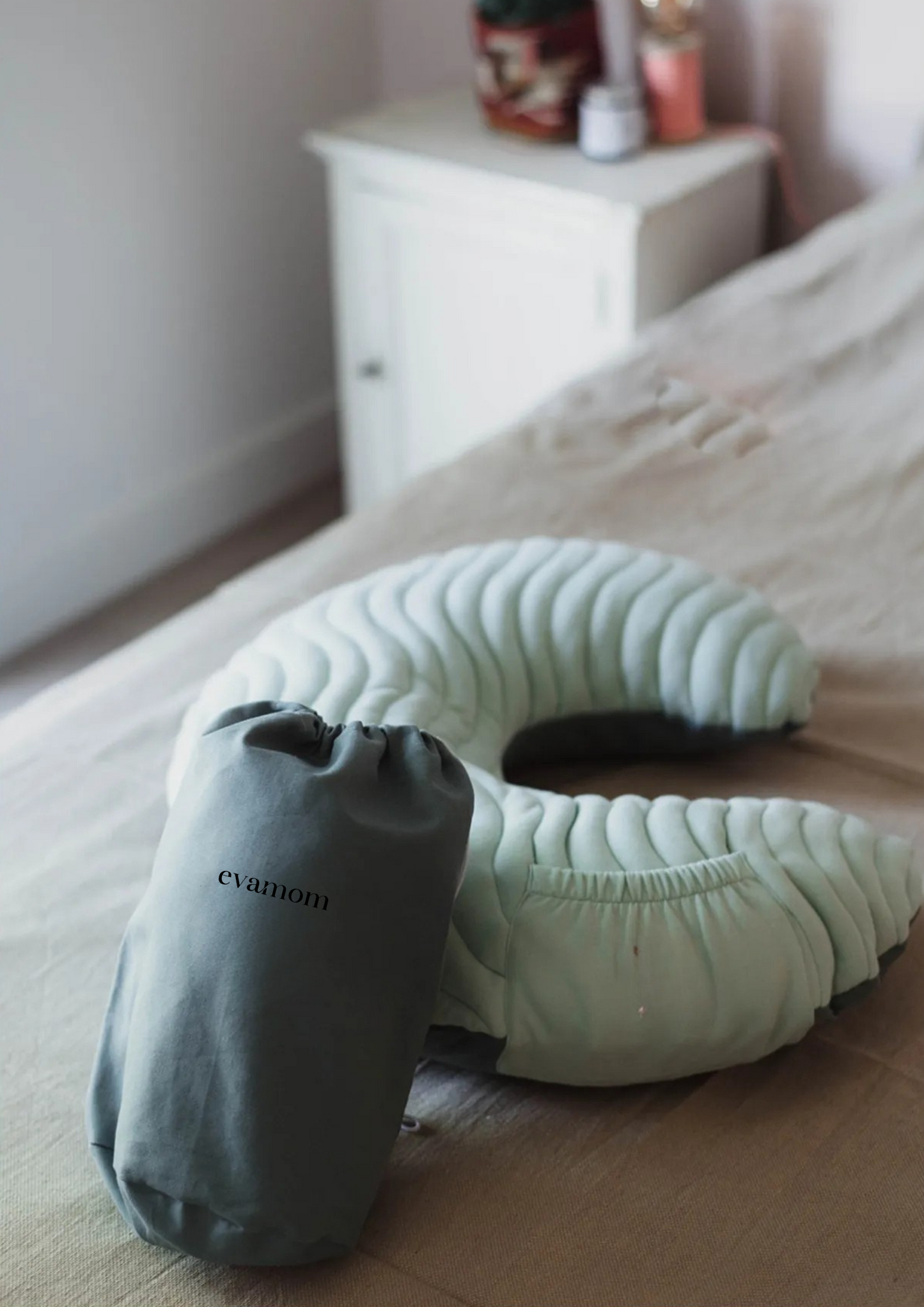 Evamom - Inflatable Nursing Pillow - Comfort That Travels With You