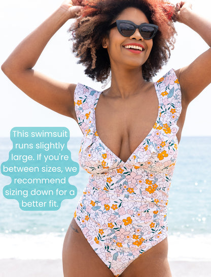 🌸 Evamom - Breastfeeding Swimsuit – Floral Elegance, Effortless Nursing